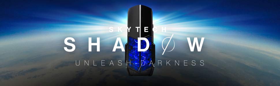 SkyTech Shadow - Gaming Computer PC Desktop – Ryzen 5 1600 6-Core 3.2 GHz, NVIDIA GeForce GTX 1650 4G, 500G SSD, 8GB DDR4