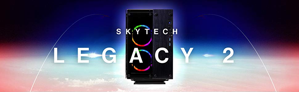 SkyTech Legacy II - Gaming Computer PC Desktop – Ryzen 7 2700 8-Core 3.2 GHz, NVIDIA GeForce RTX 2060 6GB, 1TB SSD, 16GB DDR4