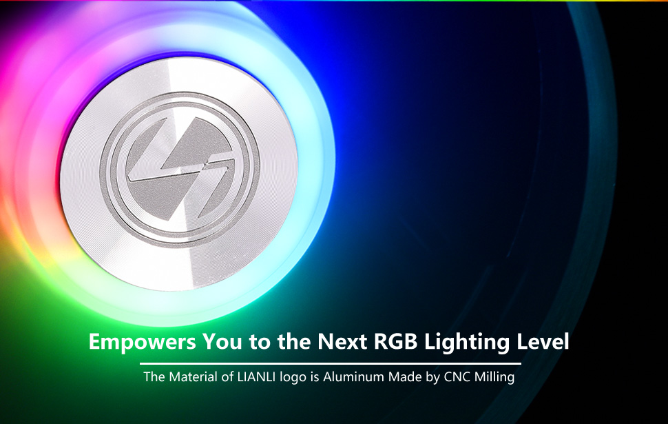 LIAN LI BORA DIGITAL Series RGB BR DIGITAL-3R S, 120mm Addressable RGB LED  PWM Fan, FANS Pack Silver Frame Case Fans