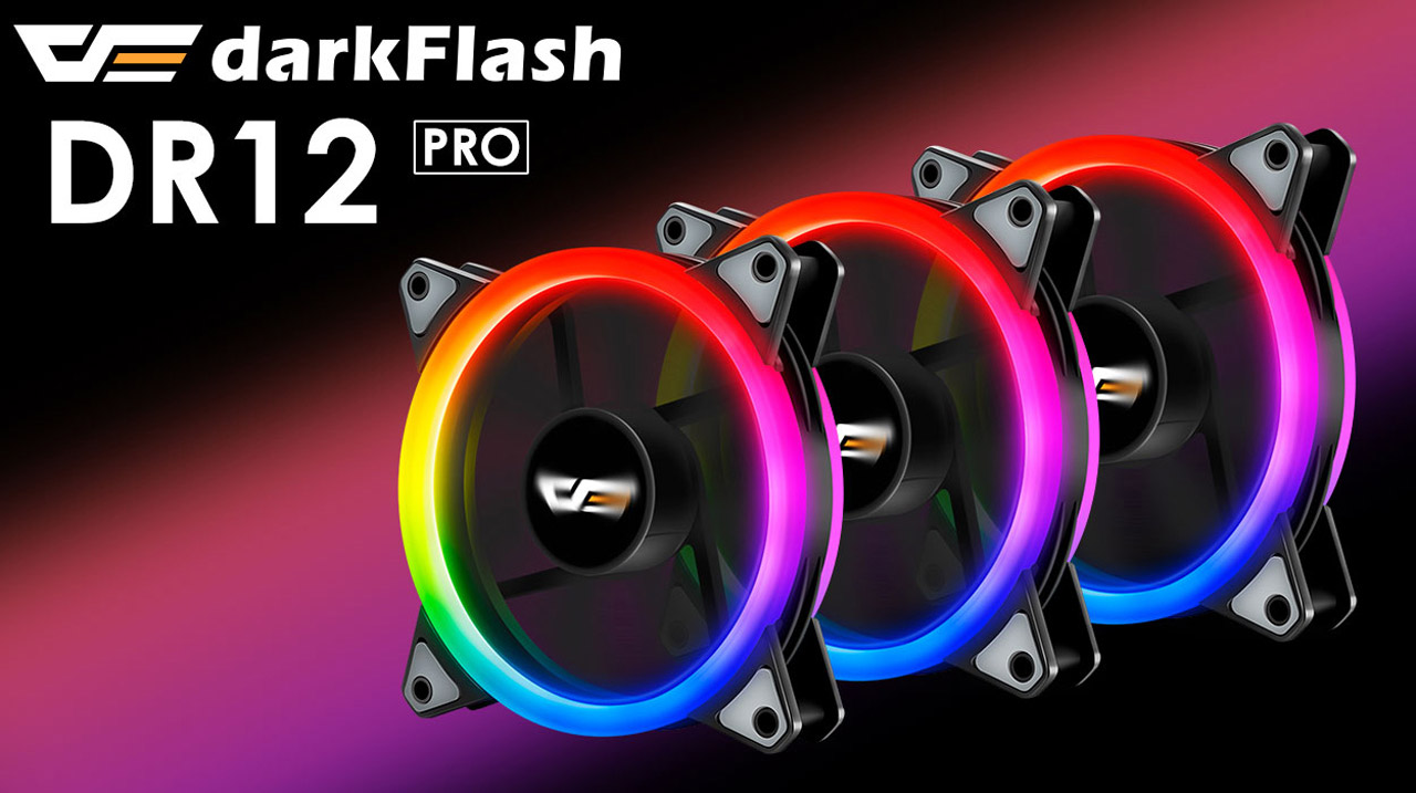 darkFlash Aurora DR12 3IN1 PRO 120mm RGB LED Case Fan Kit - Newegg.com