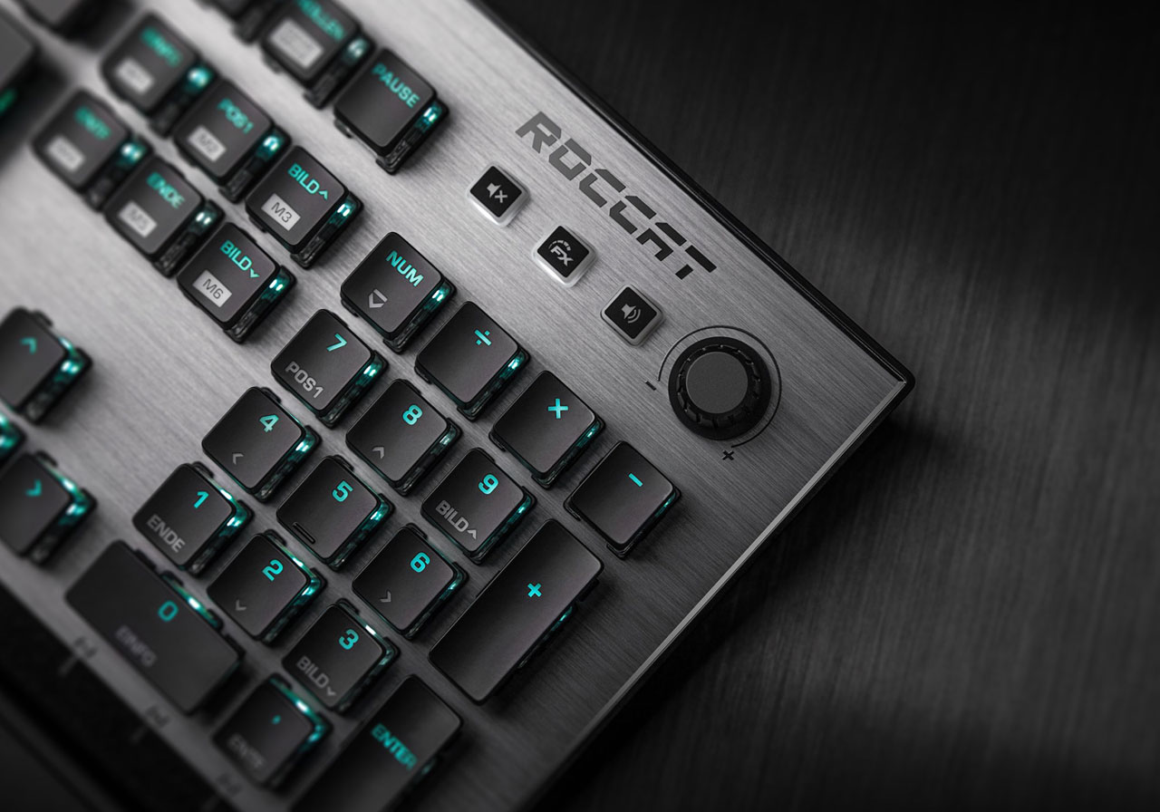 Roccat Vulcan 1 Aimo Rgb Mechanical Gaming Keyboard Newegg Com