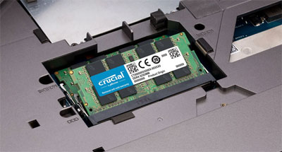 Crucial 32GB Single DDR4 2666 MT/s CL19 SODIMM 260-Pin Memory 