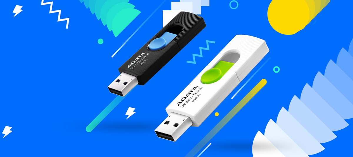 ADATA 64GB UV320 USB 3.1 Flash Drive (AUV32064GRBKBL)