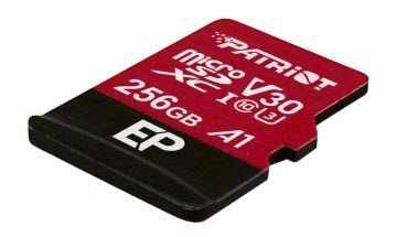 Patriot Memory 256gb Ep Series Microsdxc U3 A1 V30 4k Memory