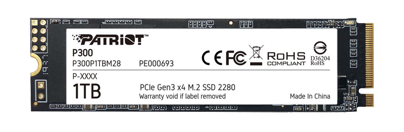 Patriot P300 M.2 PCIe NVMe 1.3 SSD