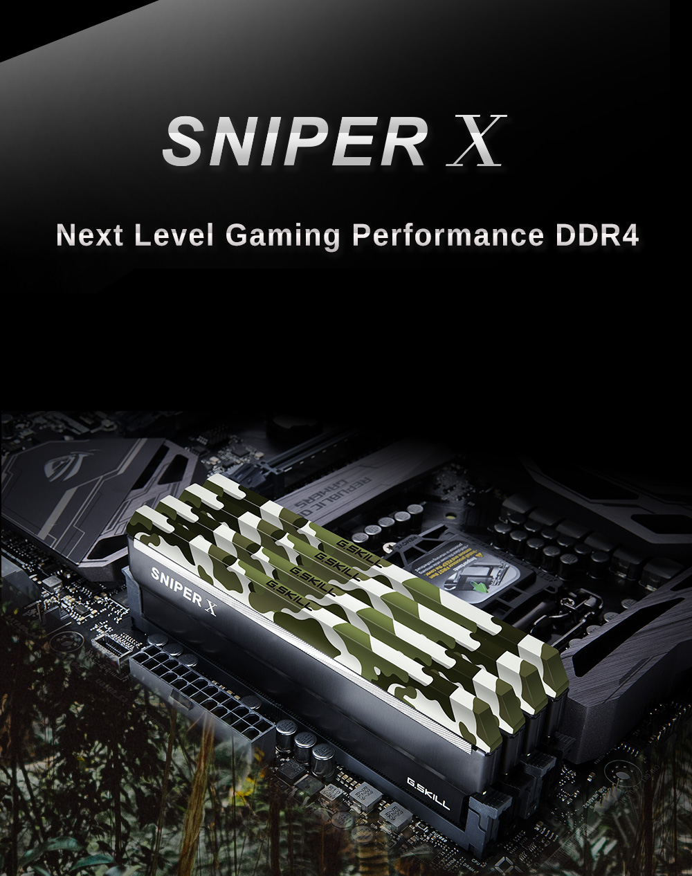 G.Skill SniperX F4-3600C19D-16GSXKB (DDR4-3600 8GB×2