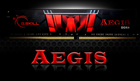 G.SKILL AEGIS DDR4 Memory Module and AEGIS Graphic Text