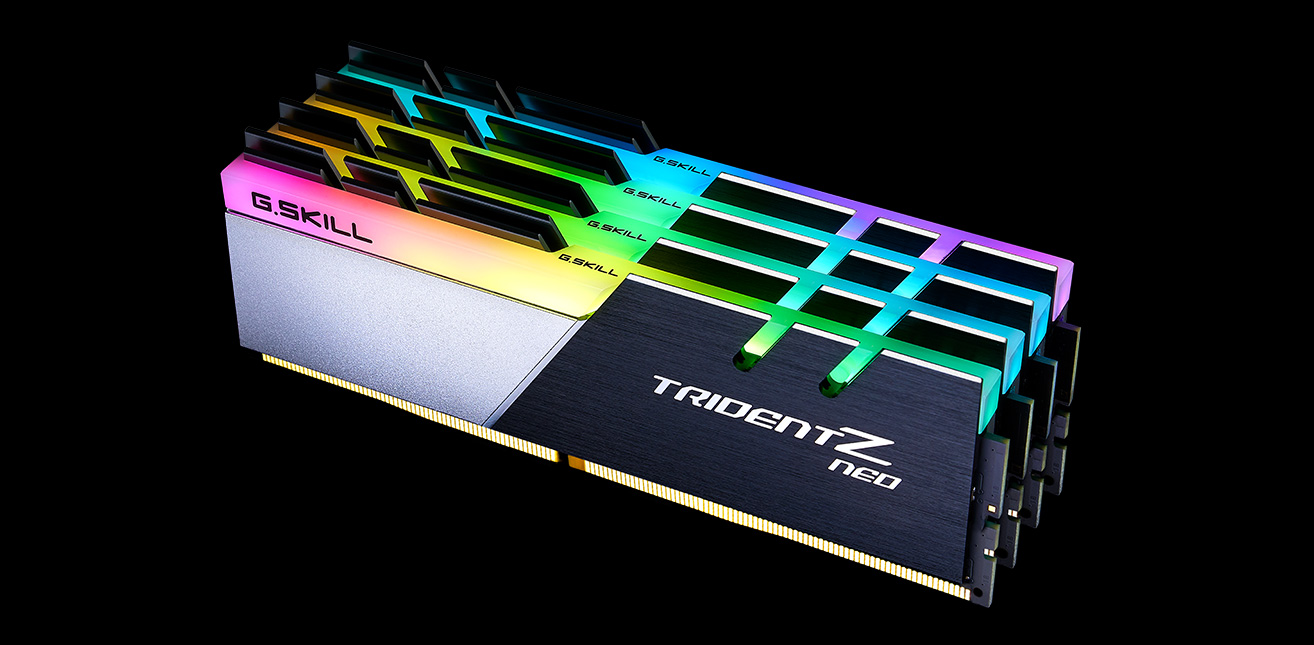 Buy Online G.SKILL Trident Z Neo (For AMD Ryzen) Series 32GB (2x16GB) 3600MHz RGB DDR4 Memory F4-3600C16D-32GTZN - in India