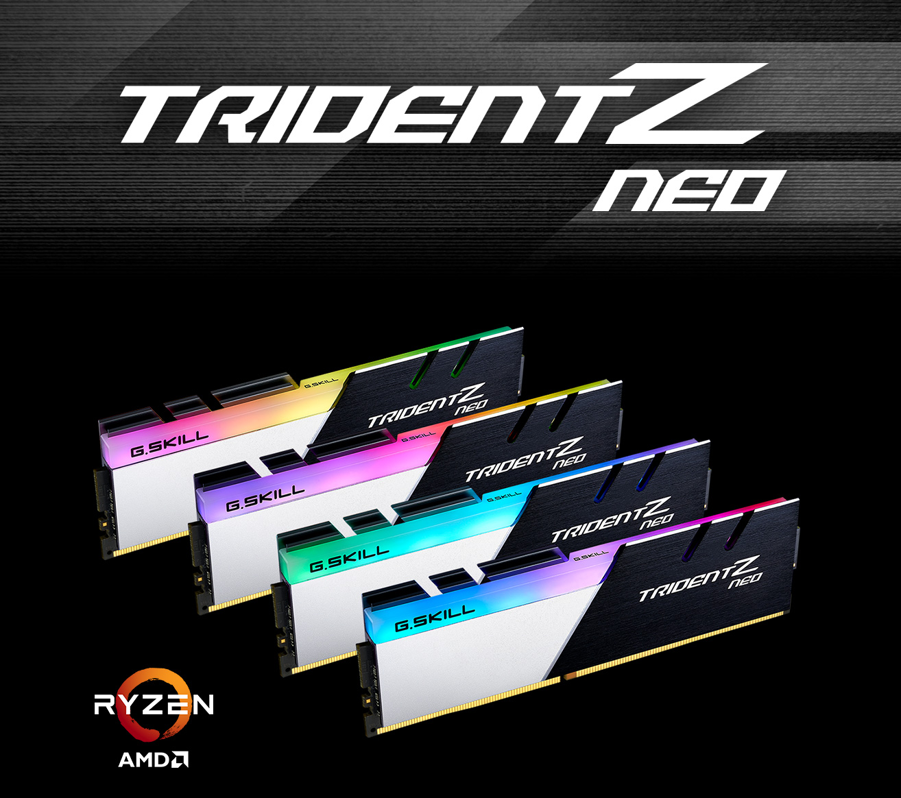 G Skill Trident Z Neo For Amd Ryzen Series 16gb 2 X 8gb 2 Pin Rgb Ddr4 Sdram Ddr4 30 Pc4 Desktop Memory Model F4 30c16d 16gtzn Newegg Com