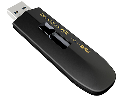 Open Team Group Flash Drive Angled Up to the Left