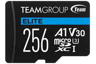 Team Group 256GB microSD Card Facing Forward