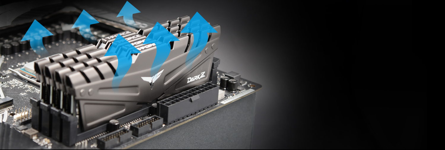 Team T-FORCE DARK Z/Za Desktop Memory Model HEAT DISSIPATION Cooling process demonstration