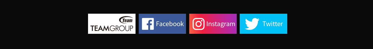 Teamgroup icon and Facebook icon and Instagram icon and Twitter icon
