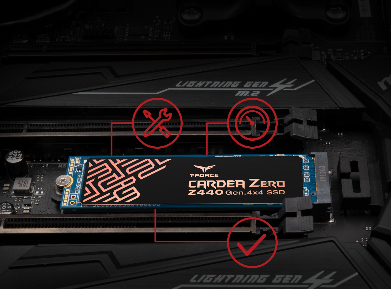 T-FORCE CARDEA ZERO Z440 M.2 NVMe PCIe SSD SMART MANAGEMENT TECHNOLOGY demo