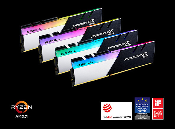 G.SKILL F4-3600C16D-32GTZNC Trident Z Neo 32 Go 2X 16 Go DDR4 3600 MHz CL16 