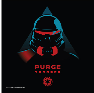 The mask of a Star Wars Purge Trooper