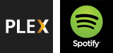 Spotify and Plex Icons
