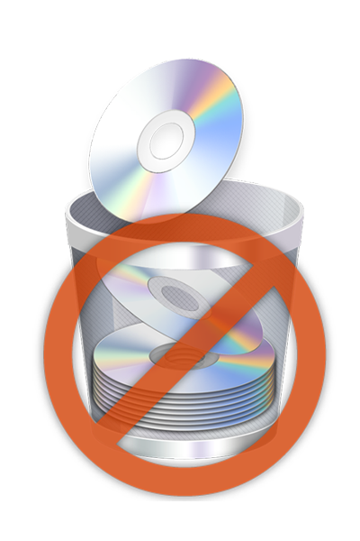 a recycle with many disks