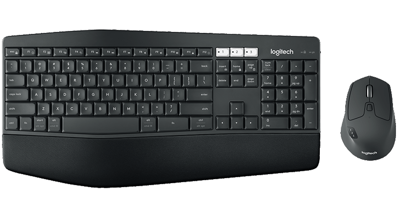 Logitech MK850 Wireless Keyboard and Mouse Combo facing forward