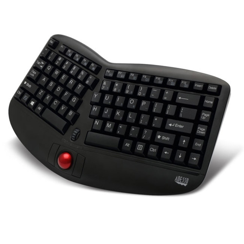 Tru-Form Media 3150 – 2.4 GHz Wireless Ergo Trackball Keyboard