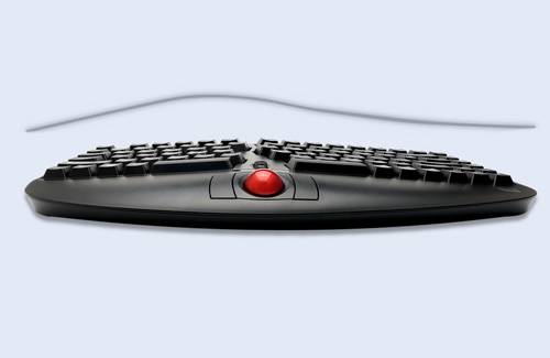 Tru-Form Media 3150 – 2.4 GHz Wireless Ergo Trackball Keyboard