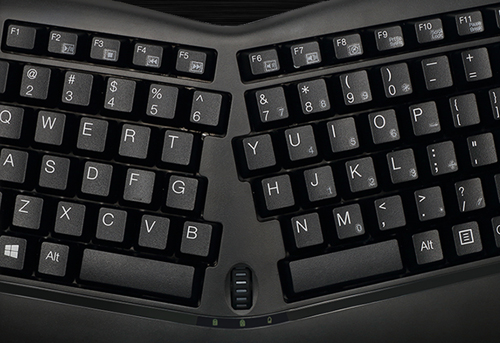 Tru-Form Media 3150 – 2.4 GHz Wireless Ergo Trackball Keyboard