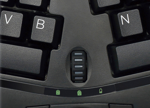 Tru-Form Media 3150 – 2.4 GHz Wireless Ergo Trackball Keyboard