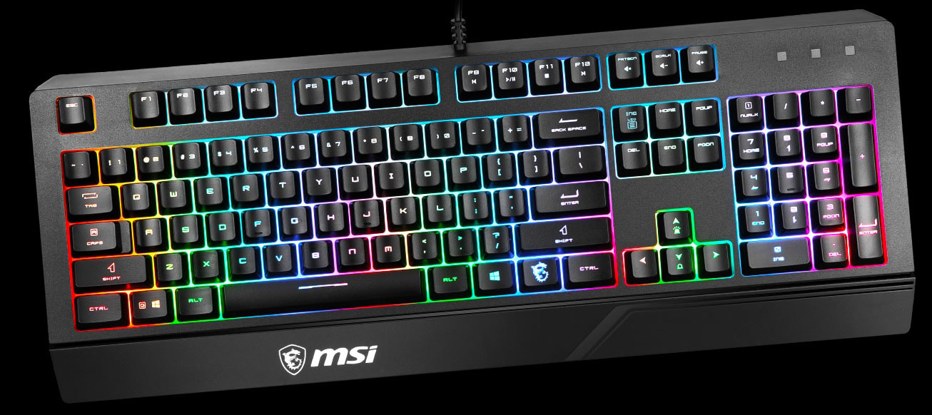 MSI Vigor GK20 RGB Anti-Ghosting Waterproof Arabic & English