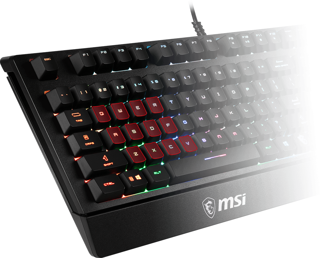 MSI Vigor GK20 RGB Anti-Ghosting Waterproof Arabic & English