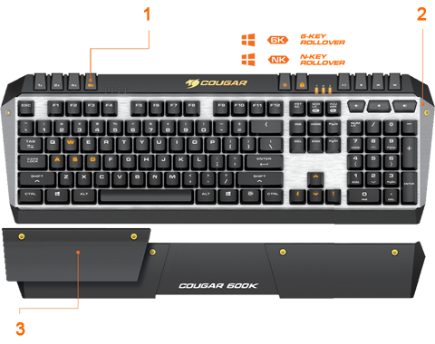 cougar 600k mechanical keyboard