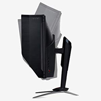 side view of Nitro XV273K gaming monitor showing titlt angles