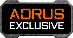  AORUS EXCLUSIVE badge