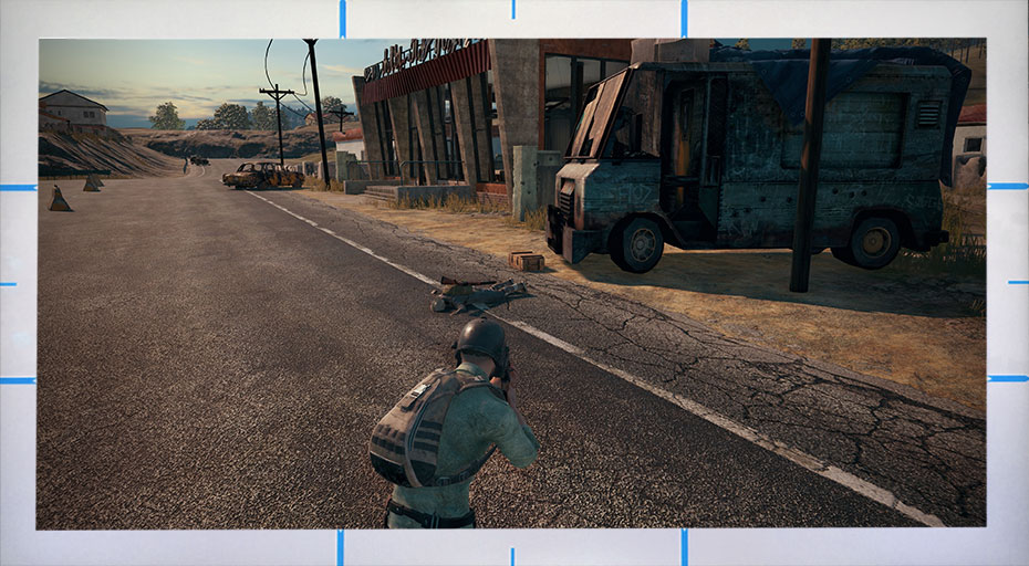 The display alignment function when play PUBG