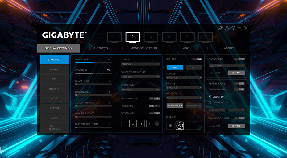  OSD SIDEKICK User Interface