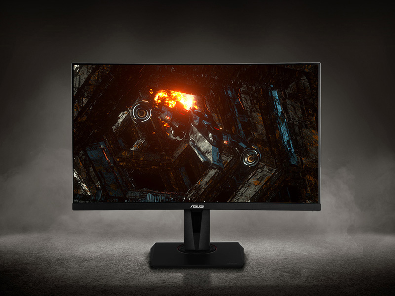the monitor with a HD image as sreen