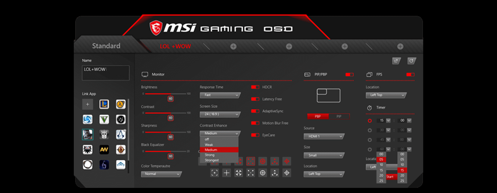 msi gaming osd app download