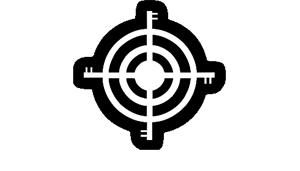 Black and white crosshairs