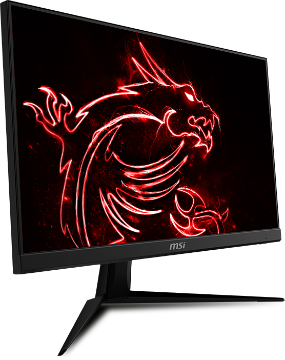 a monitor with a sketch of dragon facing right