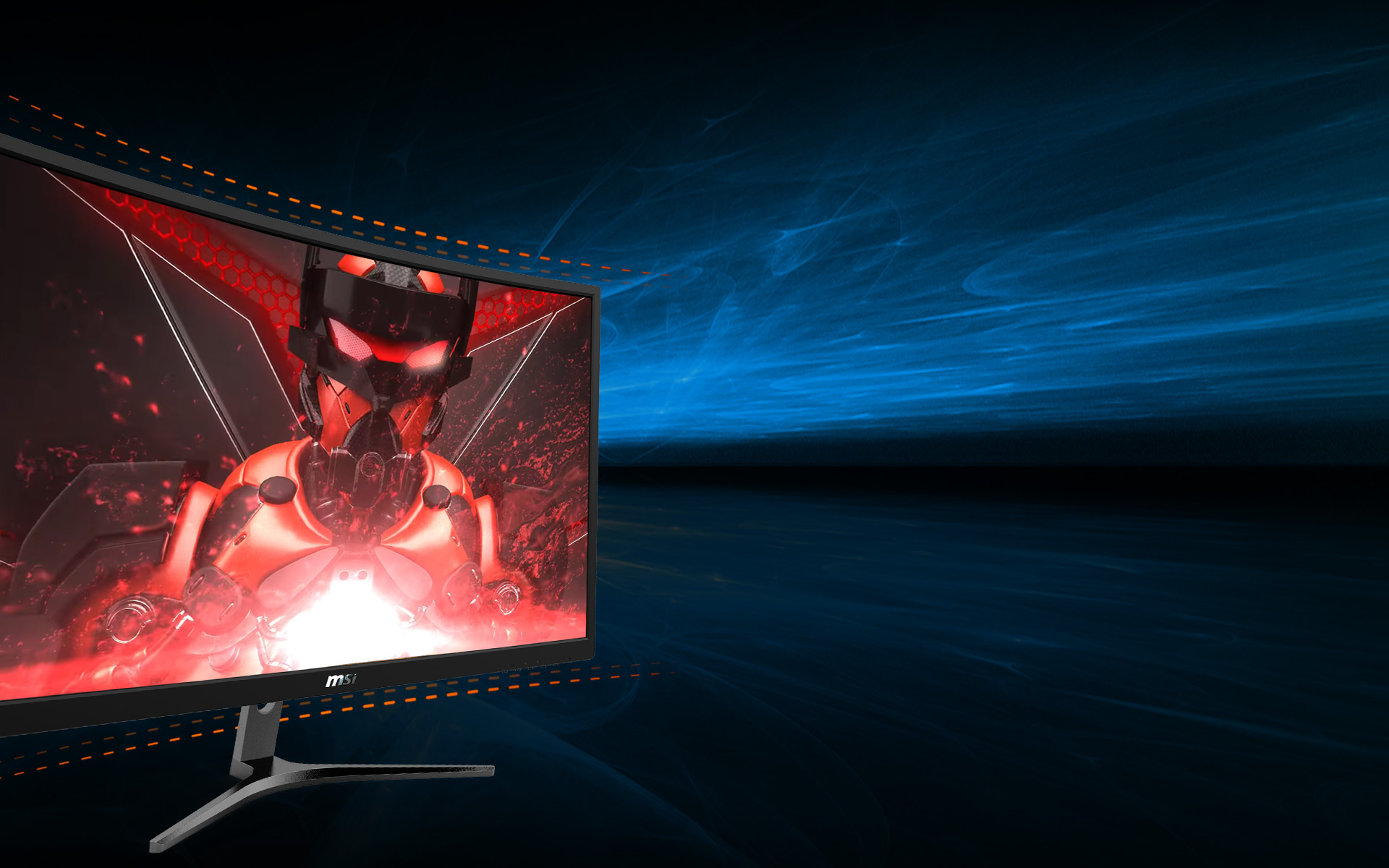 Msi Optix G241vc 24 Actual Size 23 6 Full Hd 19 X 1080 1ms 75hz Vga Hdmi Amd Freesync Anti Glare Backlit Led Curved Gaming Monitor