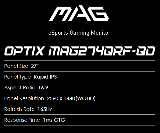 MSI Gaming Monitor