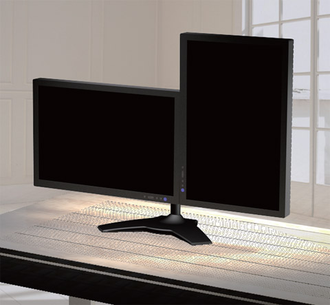 planar computer monitor stand