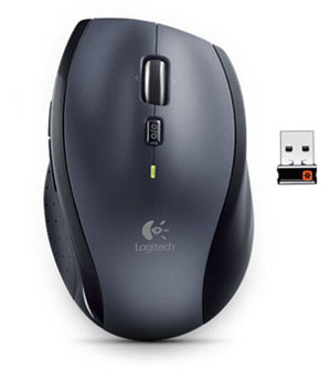 Logitech M705 Marathon Wireless Mouse, 2.4 GHz Unifying Receiver, 1000 DPI, Buttons, 3-Year Battery, with PC, Mac, Laptop, Chromebook - Black - Newegg.com