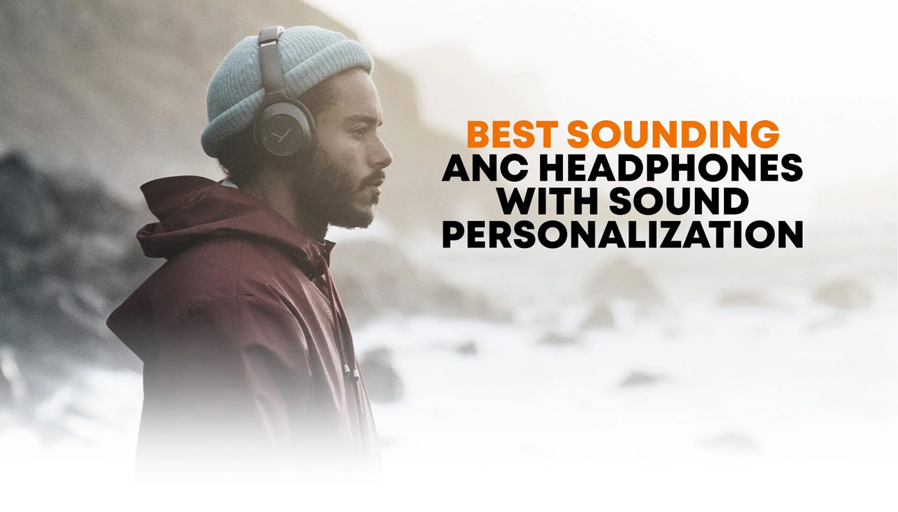 A man wore Beyerdynamic LAGOON ANC Explorer Bluetooth Headphones