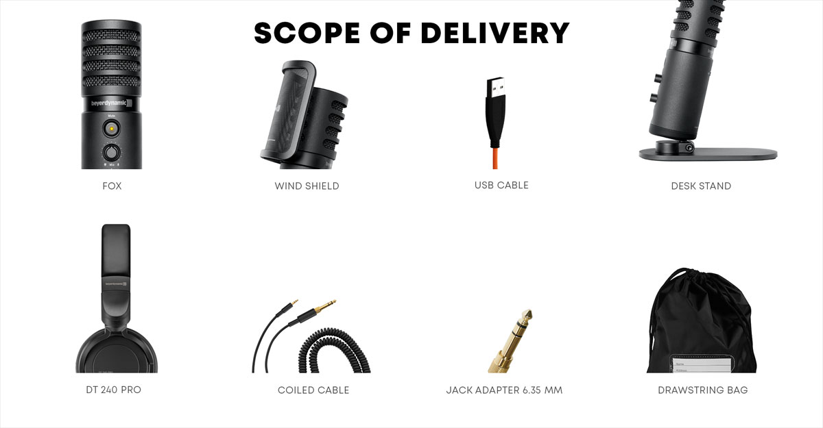 CREATOR 24 Bundle Images Below Text That Reads: SCOPE OF DELIVERY