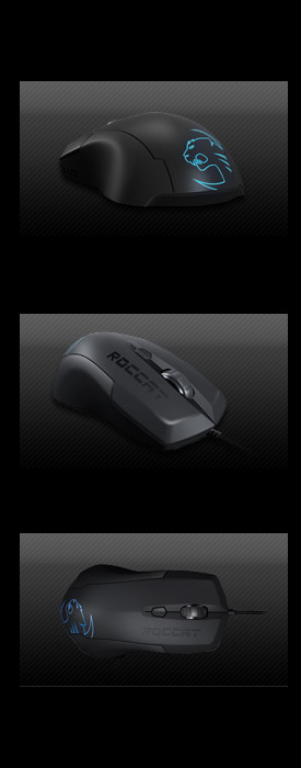 Roccat Lua Usb Wired Optical Tri Button Gaming Mouse Newegg Com
