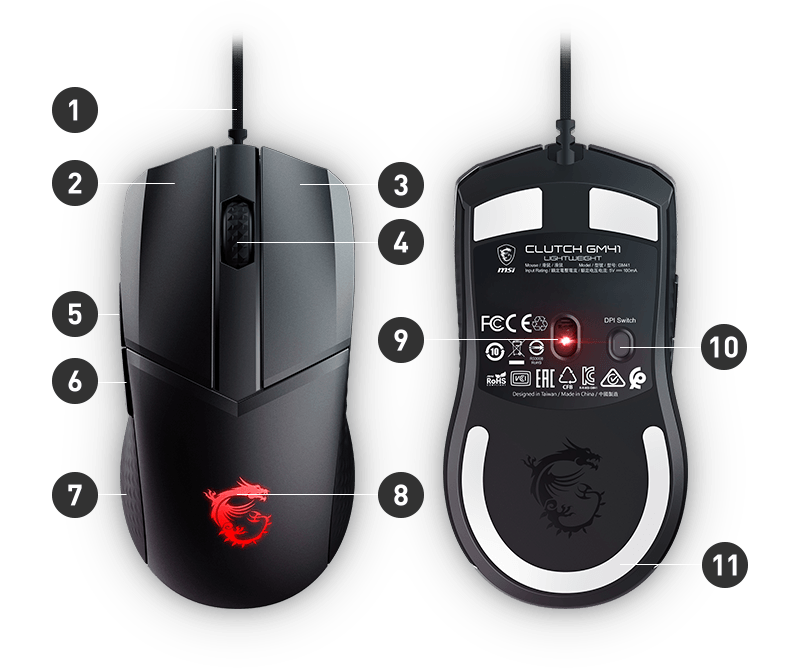 MSI Lightweight Gaming Mouse