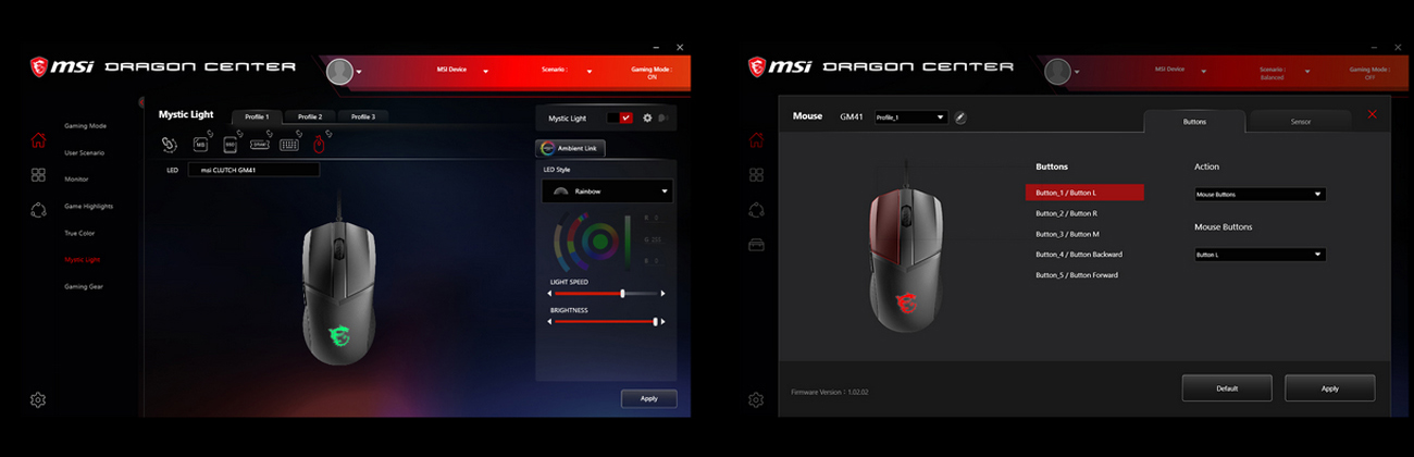 MSI Lightweight Gaming Mouse