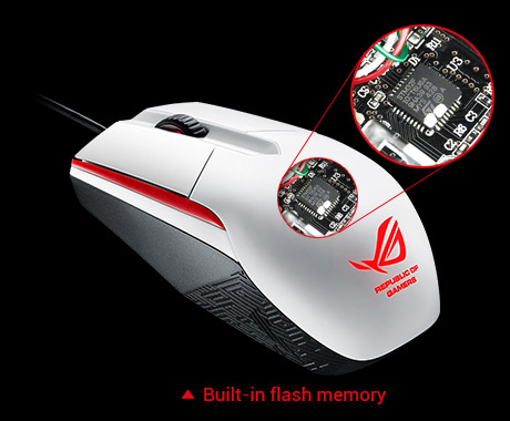 Asus Rog Sica Gaming Mouse White Newegg Com