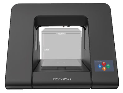 Panospace High Speed 3D printer Sleek Design with One-Click Printing (silver gray) PSPA06