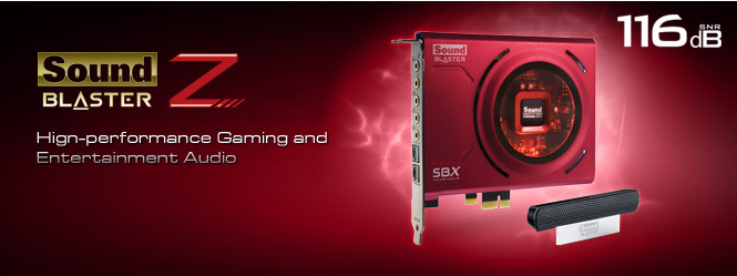 Creative Sound Blaster Z PCIe 116dB SNR Gaming Sound Card - Newegg.com